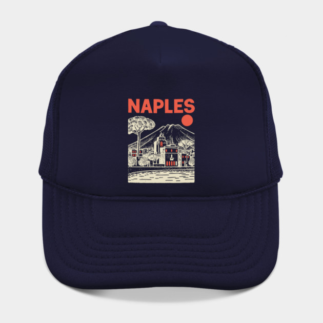 Naples Italy - Vintage Graphic Travel Poster by TuncGK