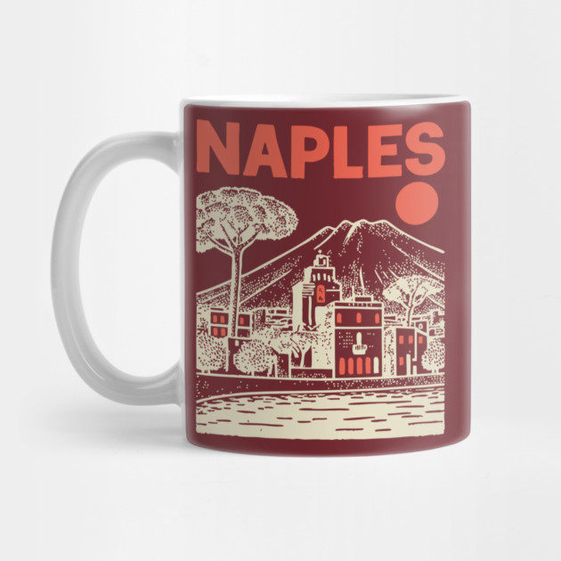 Naples Italy - Vintage Graphic Travel Poster by TuncGK