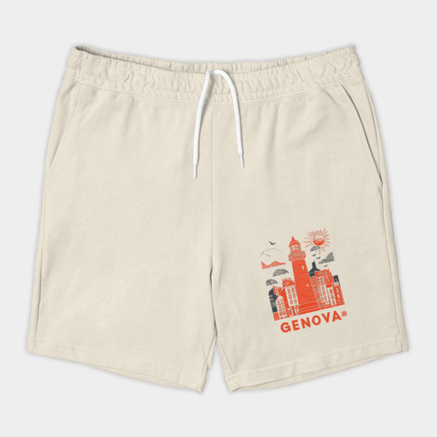 Genoa Italy - Vintage Graphic Travel Poster by TuncGK