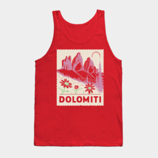 The Dolomites Italy - Retro Alpine Meadow Tank Top