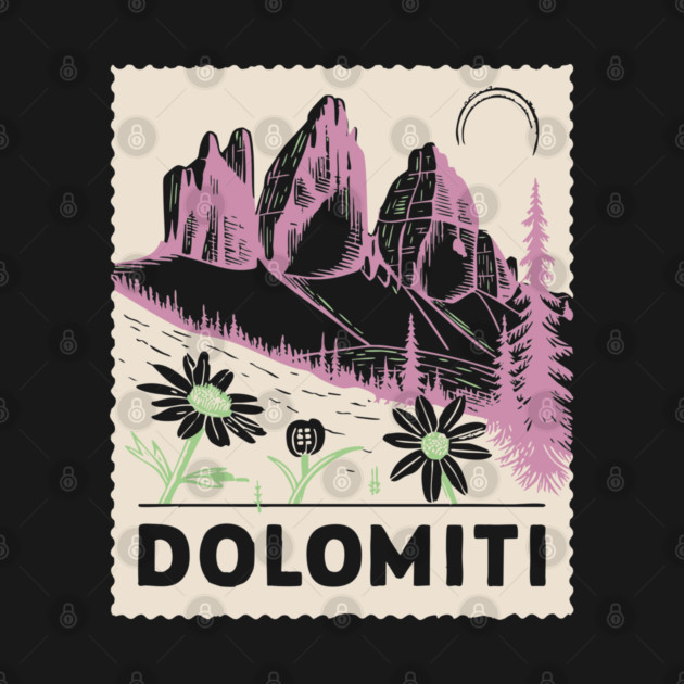 The Dolomites Italy - Retro Alpine Meadow by TuncGK