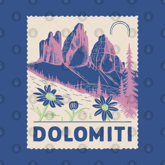 The Dolomites Italy - Retro Alpine Meadow by TuncGK