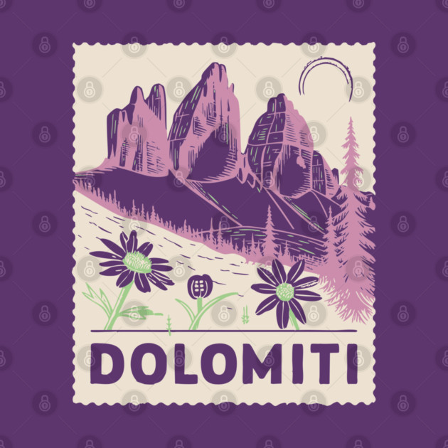 The Dolomites Italy - Retro Alpine Meadow by TuncGK