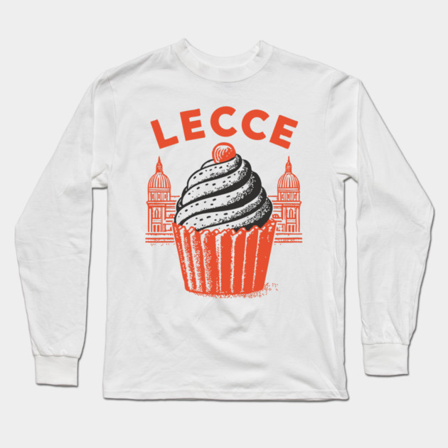 Lecce Italy - Retro Pasticciotto Design Long Sleeve T-Shirt by TuncGK