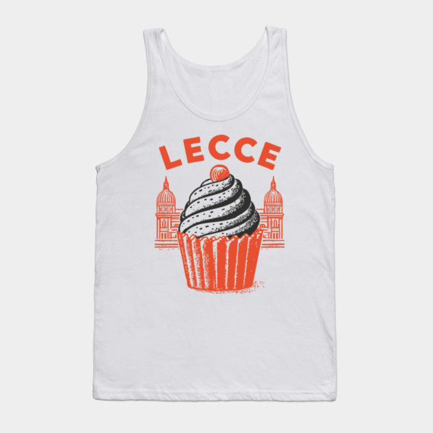 Lecce Italy - Retro Pasticciotto Design Tank Top by TuncGK