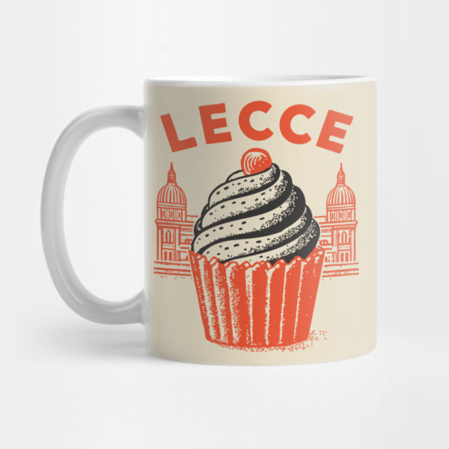 Lecce Italy - Retro Pasticciotto Design by TuncGK