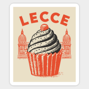 Lecce Italy - Retro Pasticciotto Design Sticker