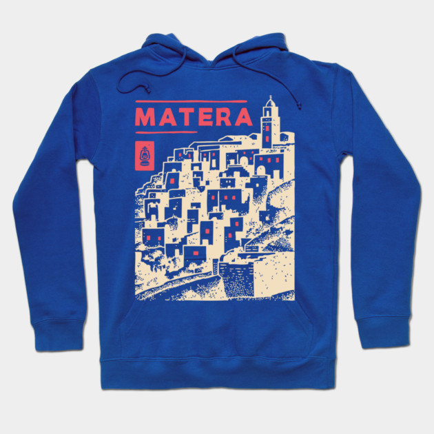 Matera Italy - Vintage Graphic Travel Poster Hoodie by TuncGK