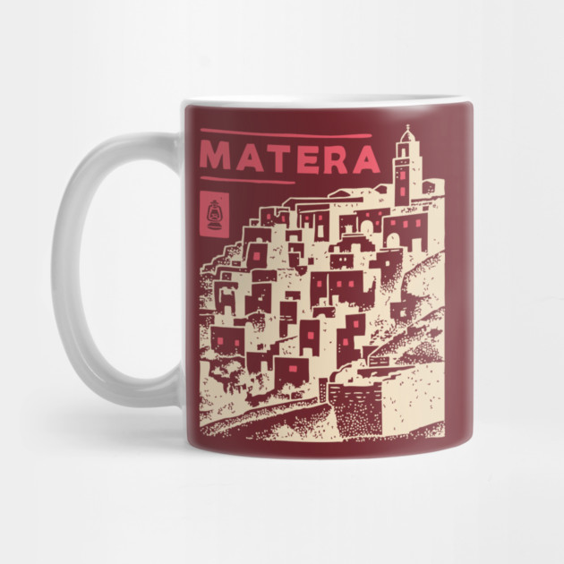 Matera Italy - Vintage Graphic Travel Poster by TuncGK