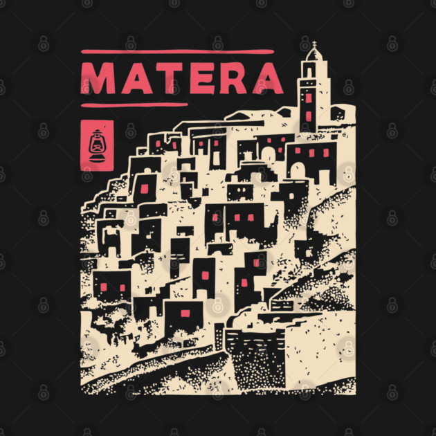 Matera Italy - Vintage Graphic Travel Poster by TuncGK