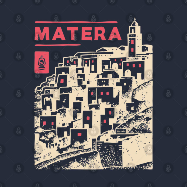 Matera Italy - Vintage Graphic Travel Poster by TuncGK