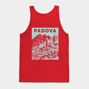 Padua Italy - Retro Mountain Scenery Tank Top