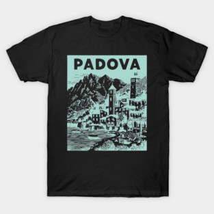 Padua Italy - Retro Mountain Scenery T-Shirt