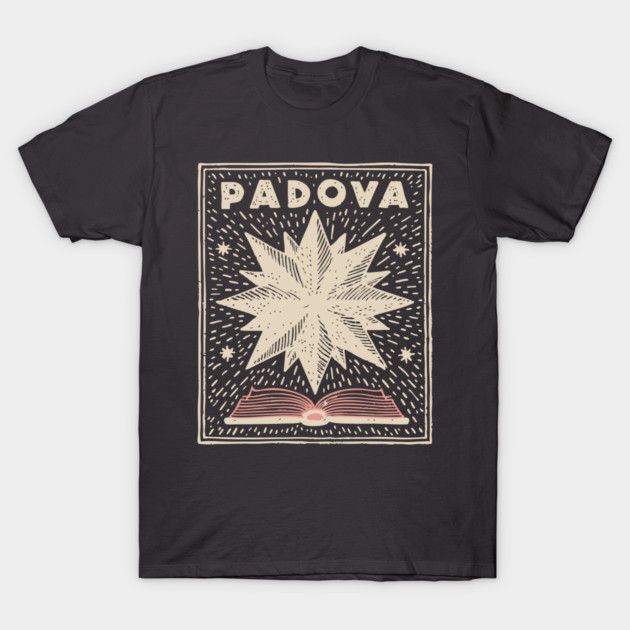 Padua Italy - Minimalist Star Linework T-Shirt by TuncGK