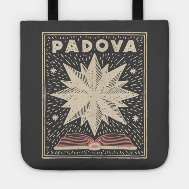 Padua Italy - Minimalist Star Linework Tote by TuncGK