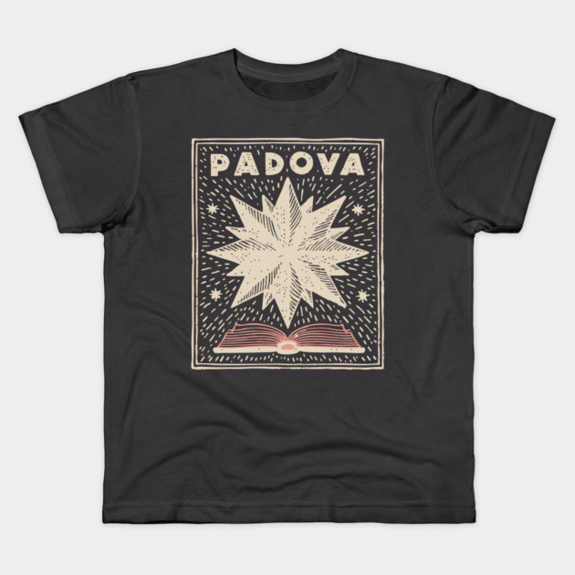 Padua Italy - Minimalist Star Linework Kids T-Shirt by TuncGK