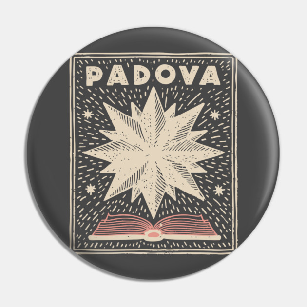 Padua Italy - Minimalist Star Linework Pin by TuncGK