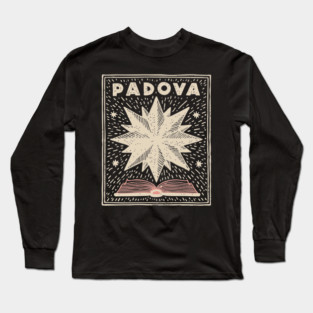 Padua Italy - Minimalist Star Linework Long Sleeve T-Shirt