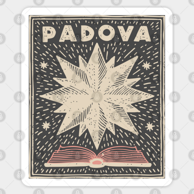 Padua Italy - Minimalist Star Linework Sticker by TuncGK