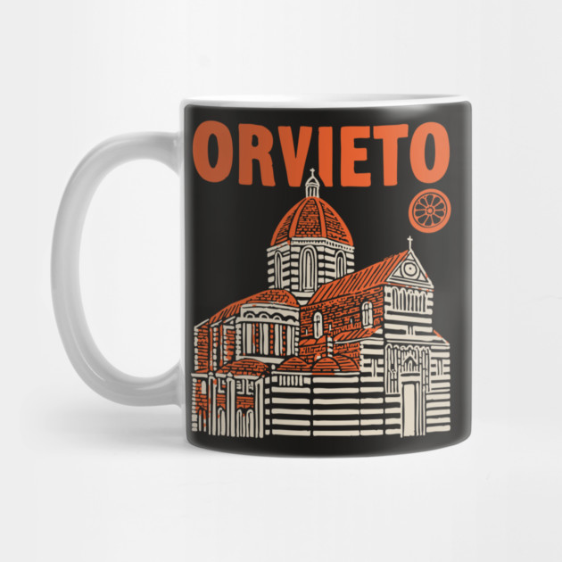 Orvieto Italy - Vintage Graphic Travel Poster by TuncGK