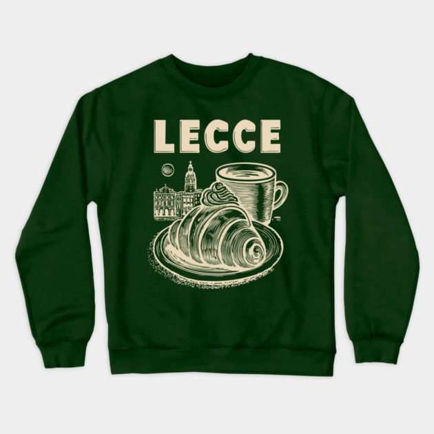Lecce Italy - Minimalist Breakfast Linework Crewneck Sweatshirt by TuncGK
