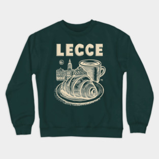 Lecce Italy - Minimalist Breakfast Linework Crewneck Sweatshirt