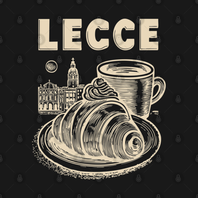 Lecce Italy - Minimalist Breakfast Linework by TuncGK