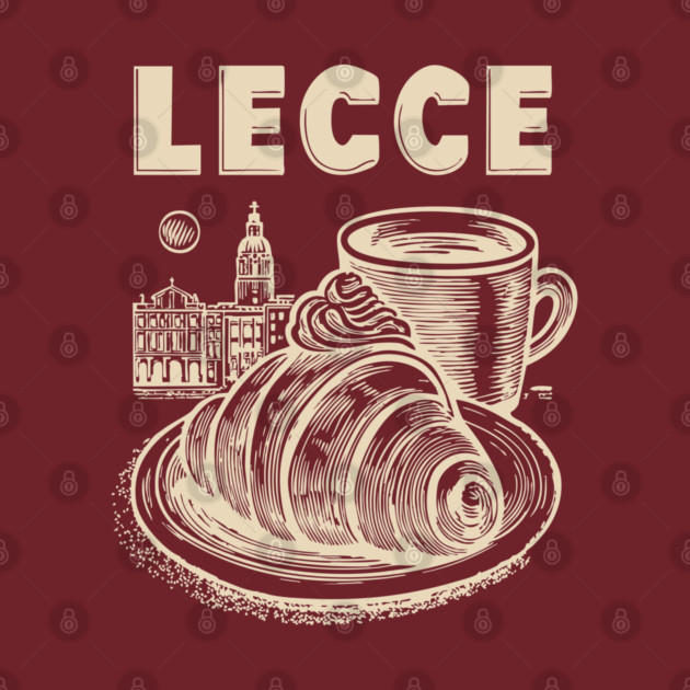 Lecce Italy - Minimalist Breakfast Linework by TuncGK