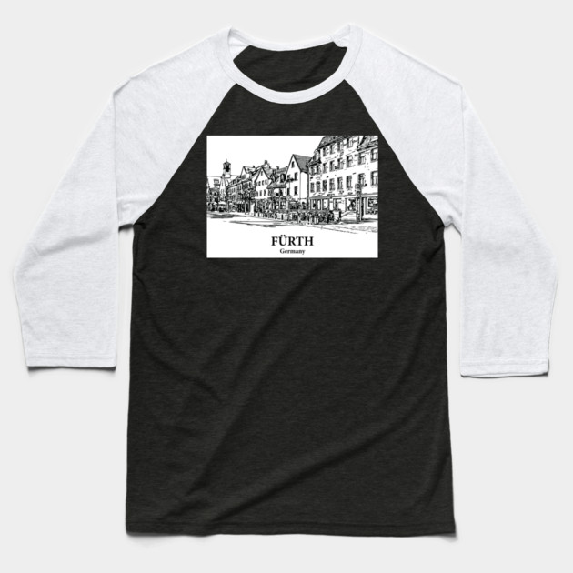 Fürth - Germany Baseball T-Shirt by Lakeric