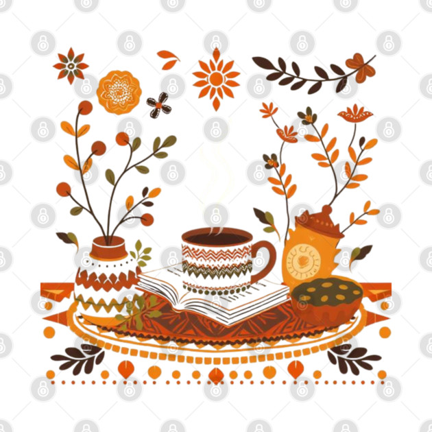 Retro Coffee Reading Time books by SR8891