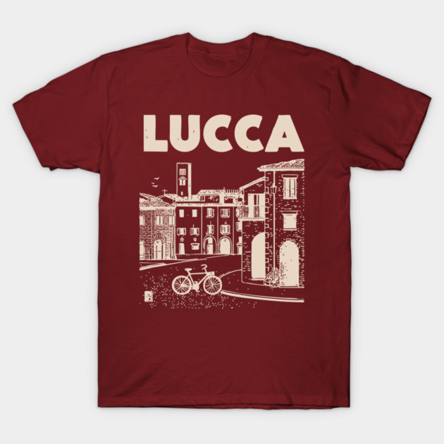Lucca Italy - Vintage Graphic Travel Poster T-Shirt by TuncGK