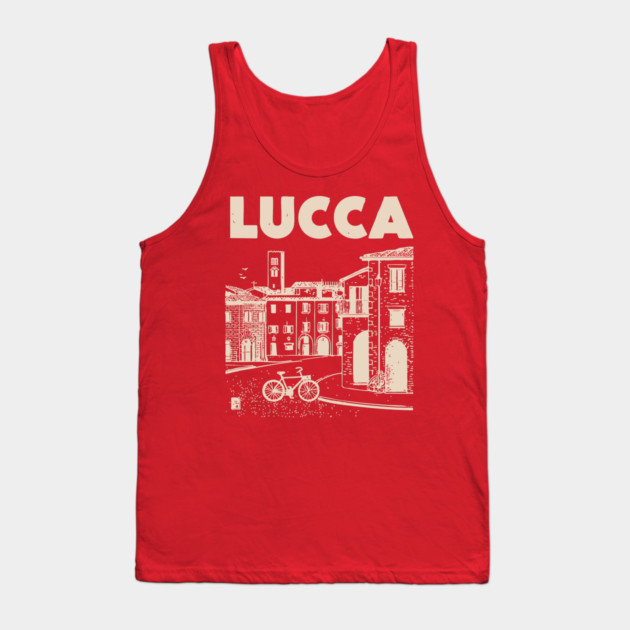 Lucca Italy - Vintage Graphic Travel Poster Tank Top by TuncGK