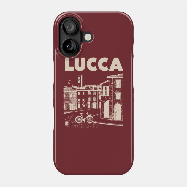 Lucca Italy - Vintage Graphic Travel Poster Phone Case by TuncGK