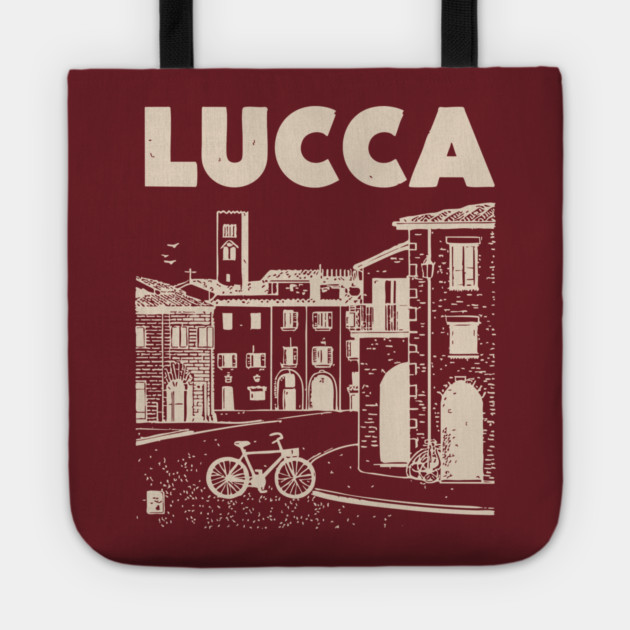 Lucca Italy - Vintage Graphic Travel Poster Tote by TuncGK