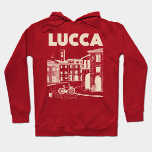 Lucca Italy - Vintage Graphic Travel Poster Hoodie