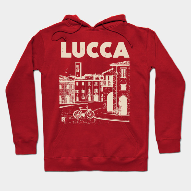 Lucca Italy - Vintage Graphic Travel Poster Hoodie by TuncGK
