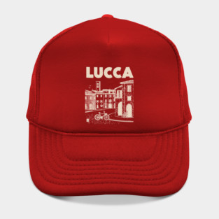 Lucca Italy - Vintage Graphic Travel Poster Hat