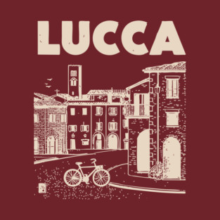 Lucca Italy - Vintage Graphic Travel Poster T-Shirt