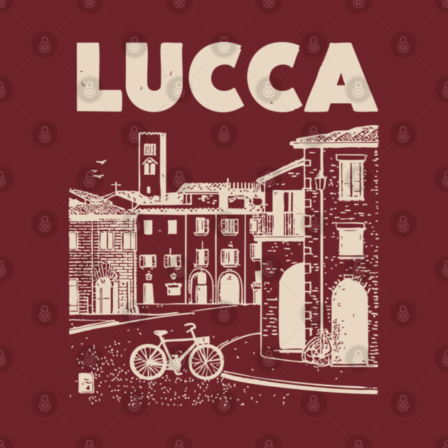 Lucca Italy - Vintage Graphic Travel Poster by TuncGK