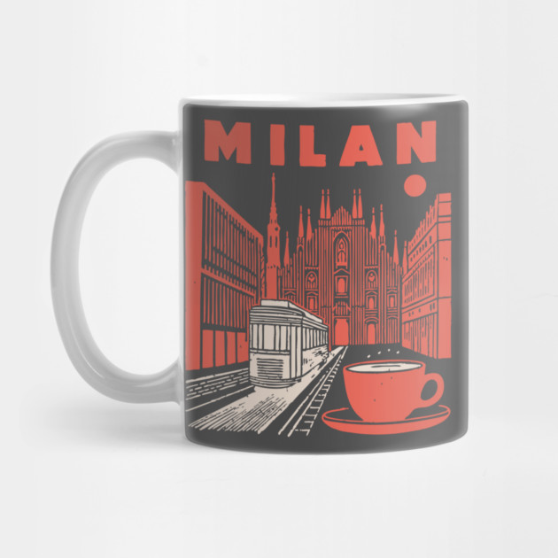 Milan Italy - Vintage Graphic Travel Poster by TuncGK