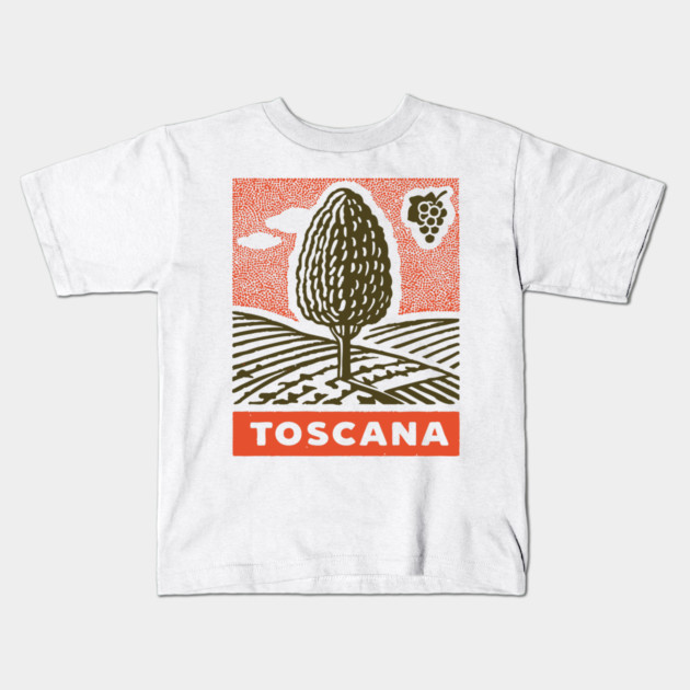 Tuscany Italy Vintage Travel Design Kids T-Shirt by TuncGK
