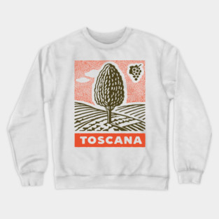 Tuscany Italy Vintage Travel Design Crewneck Sweatshirt