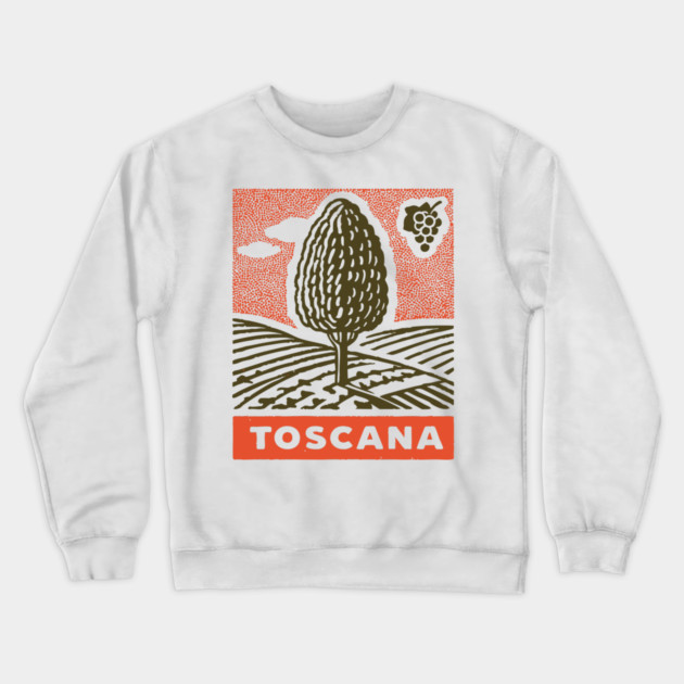 Tuscany Italy Vintage Travel Design Crewneck Sweatshirt by TuncGK