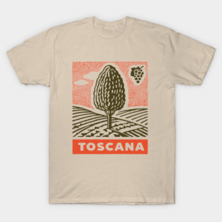 Tuscany Italy Vintage Travel Design T-Shirt