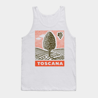 Tuscany Italy Vintage Travel Design Tank Top
