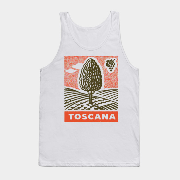Tuscany Italy Vintage Travel Design Tank Top by TuncGK