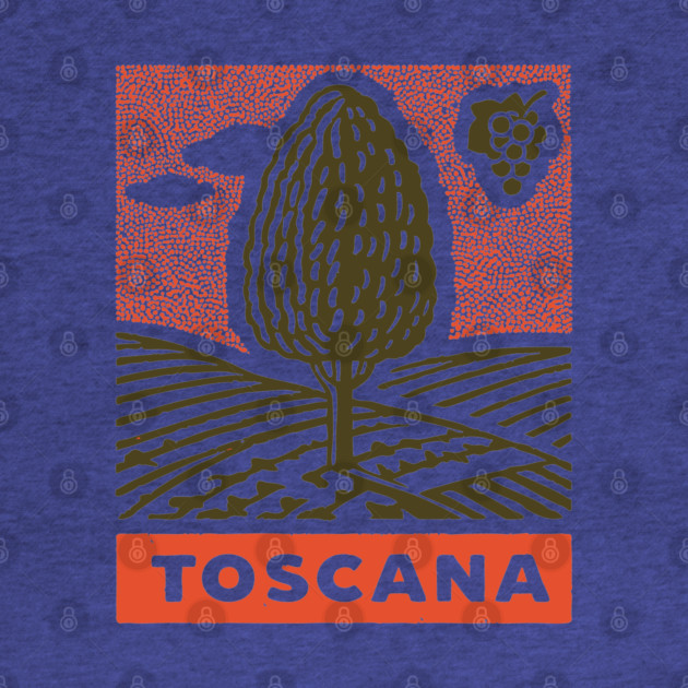 Tuscany Italy Vintage Travel Design by TuncGK