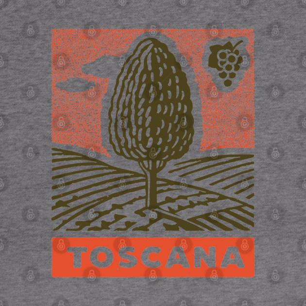 Tuscany Italy Vintage Travel Design by TuncGK