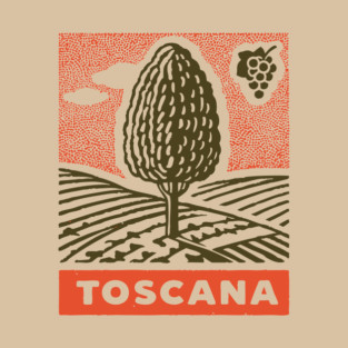Tuscany Italy Vintage Travel Design T-Shirt