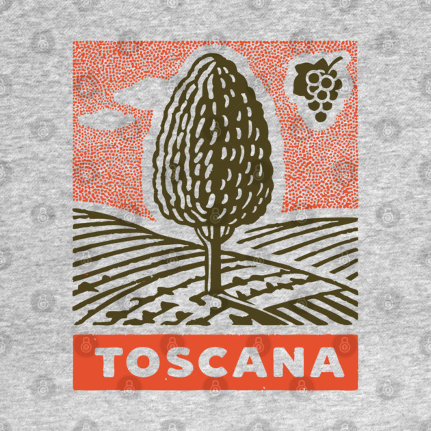 Tuscany Italy Vintage Travel Design by TuncGK